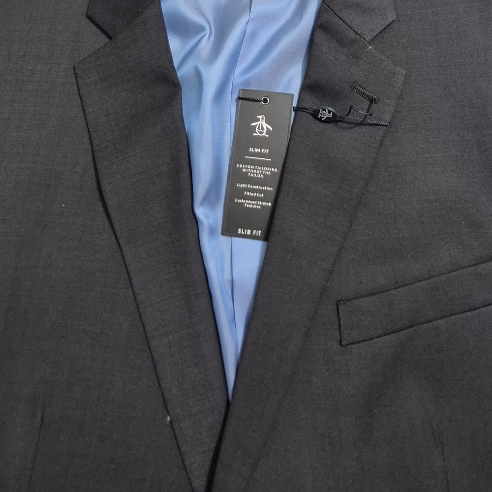 Men's Slim Fit Charcoal Blazer